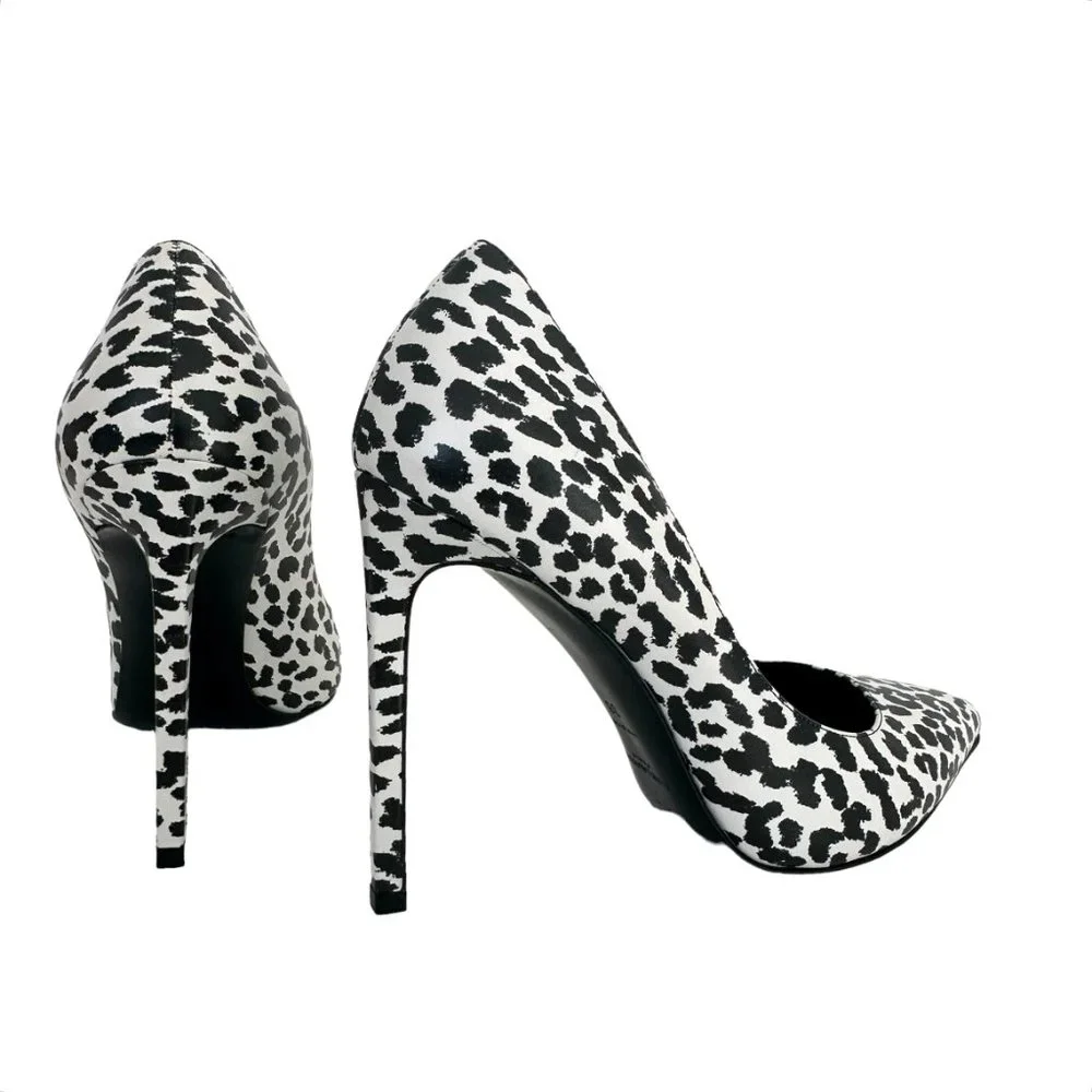 Saint Laurent Black & White Heels - Picture 5 of 6